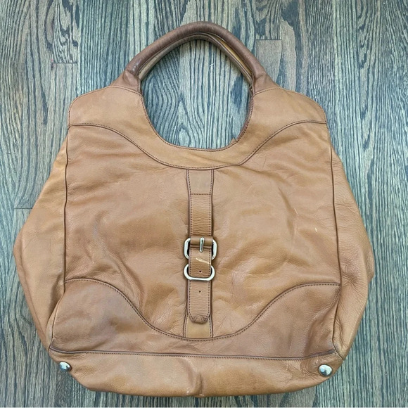 Foley + Corinna Tan Leather Shoulder Bag - Picture 2 of 10